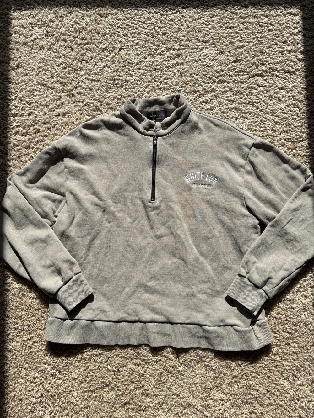 White Fox Quarter Zip